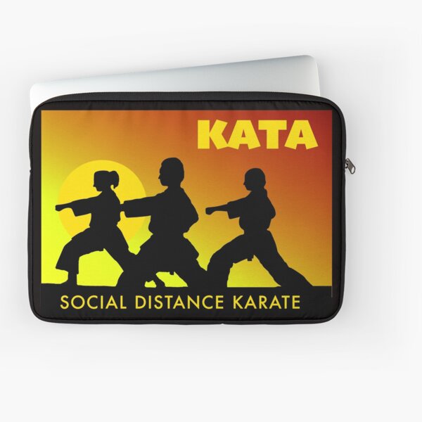 Social Distance Karate Laptop Sleeve