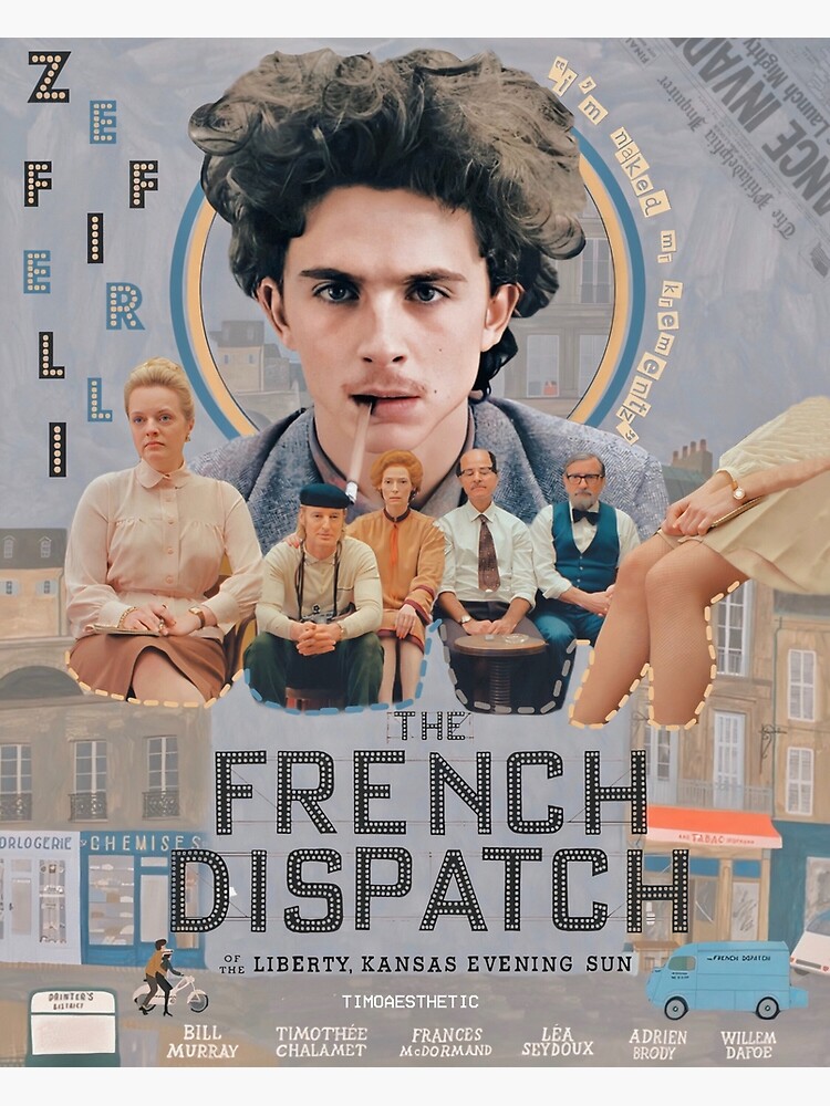 "the french dispatch Zeffirelli character card " Poster for Sale by