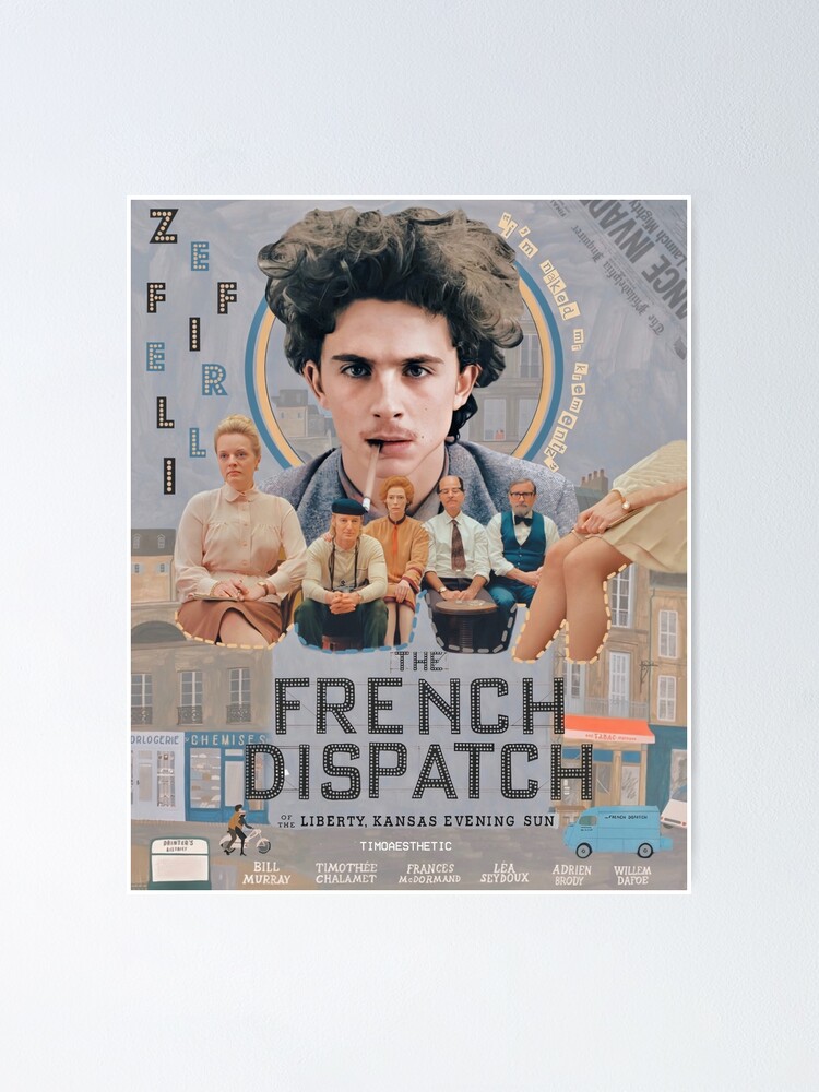 "the french dispatch Zeffirelli character card " Poster for Sale by