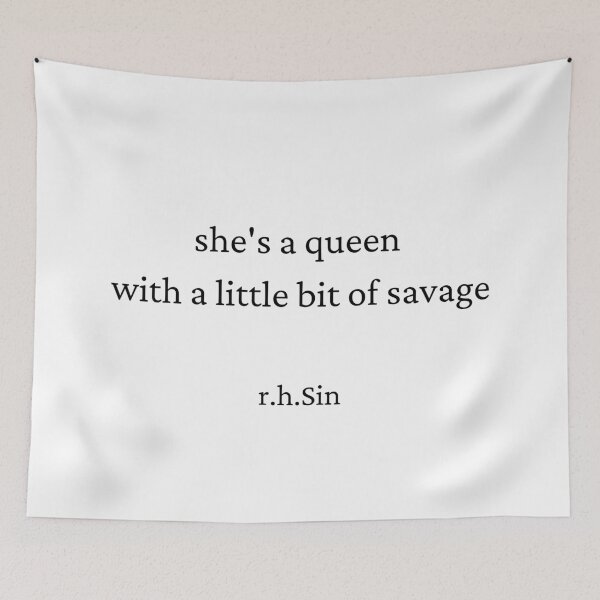 Item preview,  r.h.Sin Poetry Quote- Savage Queen designed and sold by HighSociety00.