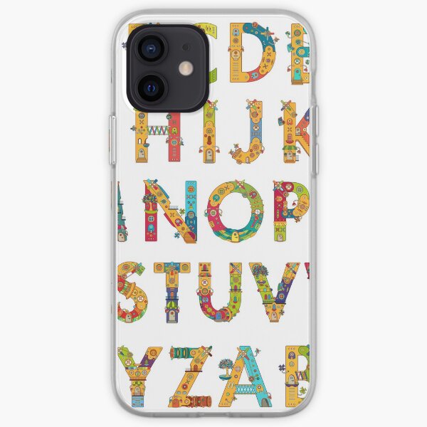 AlphaPod Letters in White iPhone Soft Case