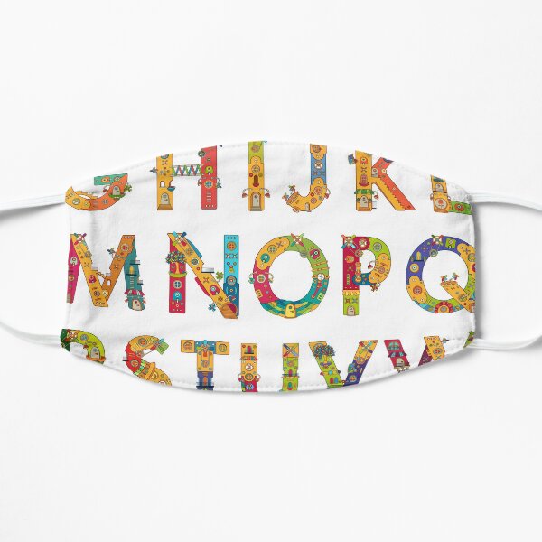AlphaPod Letters in White Flat Mask