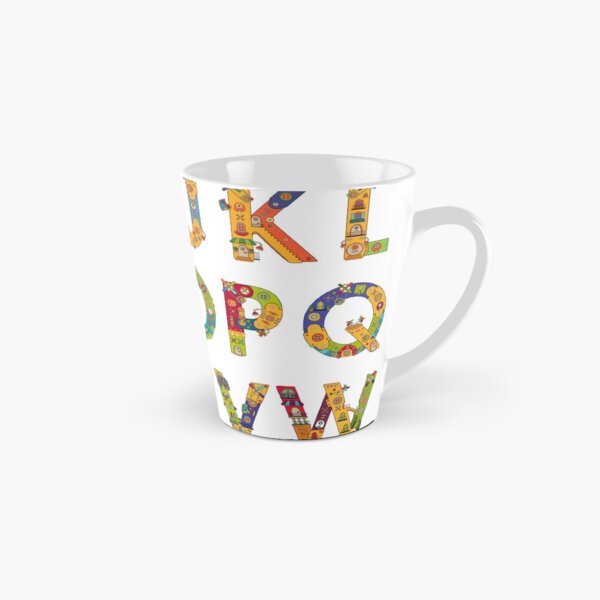 AlphaPod Letters in White Tall Mug