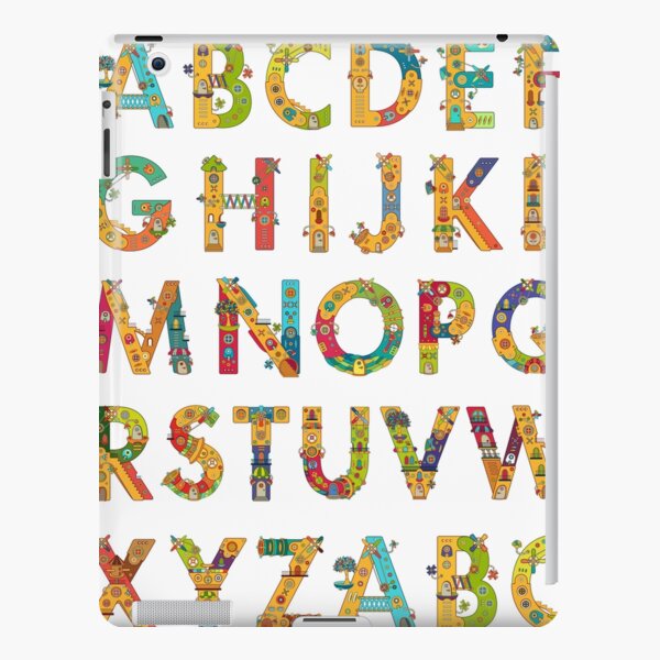 AlphaPod Letters in White iPad Snap Case