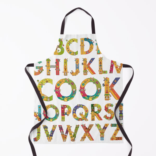 AlphaPod Letters in White Apron