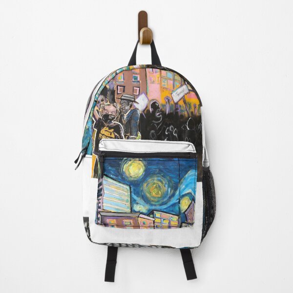 Item preview, Protestors on a Starry Night designed and sold by CJtheArtistDC.