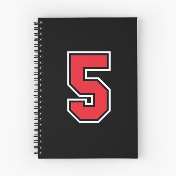 Item preview, 5 Black Red five Number Jersey designed and sold by infrontofyou.