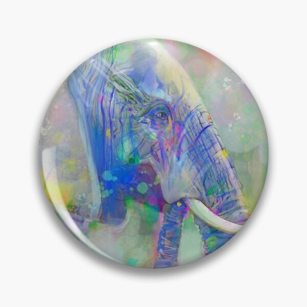 Item preview, BLUE ELEPHANT - watercolor portrait designed and sold by lautir.