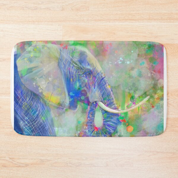 Item preview, BLUE ELEPHANT - watercolor portrait designed and sold by lautir.
