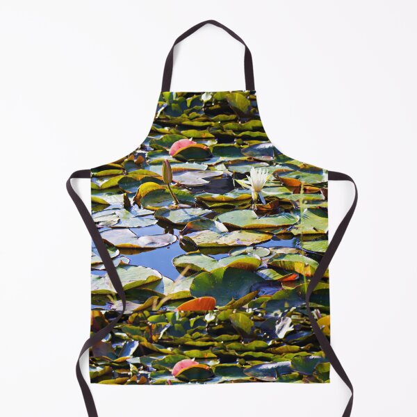 Item preview, Lily Pads and Crocus Flowers in Pond Nature Photo designed and sold by creativeloft.