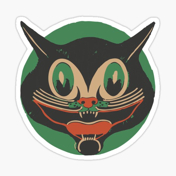 Scaredy Cat Sticker for Sale by Kaija