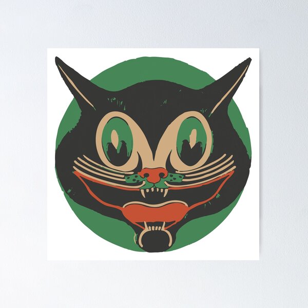 Item preview, Vintage Halloween Black Cat - Scaredy Cat designed and sold by Epitome Girl.