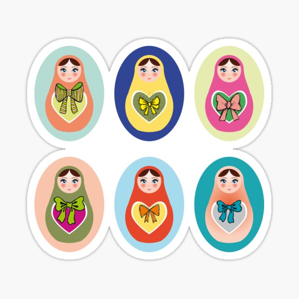 doll matryoshka matrioshka babushka Sticker