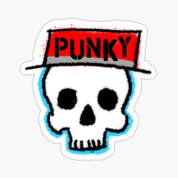 Skully Punk Sticker