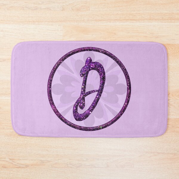 Item preview, Initial letter D glittering alphabet in purple glitter glamor design - monograms designed and sold by GlamourChick.