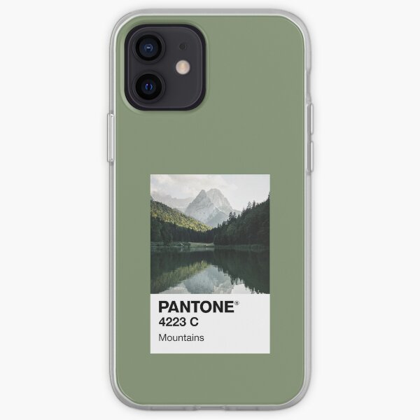 Montañas Pantone Funda blanda para iPhone