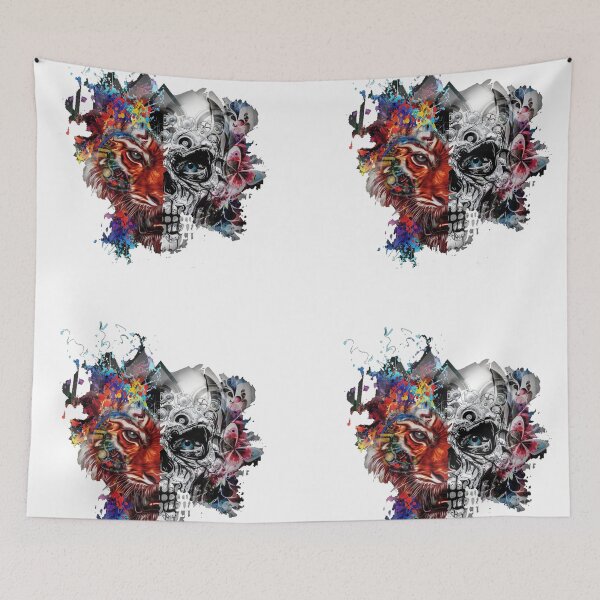 Item preview, tiger, skull, art, animals designed and sold by Viktoriia Trubiichuk.