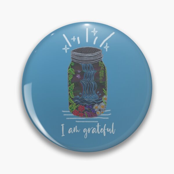 Item preview, I am grateful; Gratitude Jar Design; Waterfall and Paradise; Mindfulness and Peace; Thankful; Nature designed and sold by FeelGood16.
