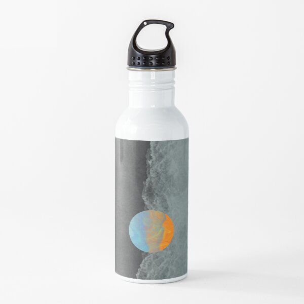 Planet in the clouds Water Bottle