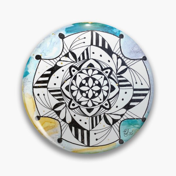 Item preview, Orange & Turquoise Mandala designed and sold by TheDoodleNurse.