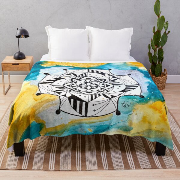 Item preview, Orange & Turquoise Mandala designed and sold by TheDoodleNurse.