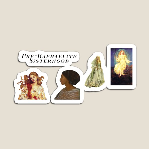 Pre Raphaelite Sisterhood Sticker Sheet Magnet