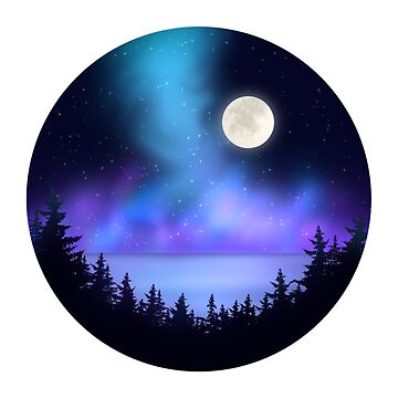 Artwork thumbnail, Northern lights by jerry-wanda