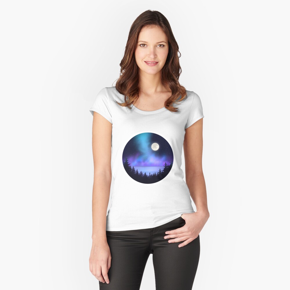 Item preview, Fitted Scoop T-Shirt designed and sold by jerry-wanda.