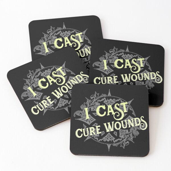 Item preview, I Cast... Cure Wounds designed and sold by DoodleDashCollective.