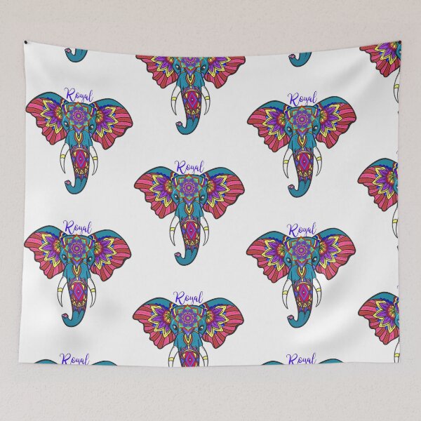 Item preview, Blue Royal elephant designed and sold by StylishSpectrum.