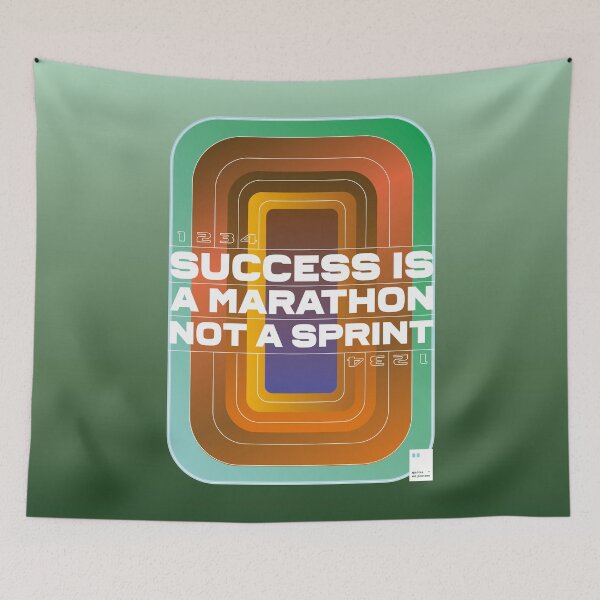 Item preview, Success is a marathon not a sprint designed and sold by quotesonposters.