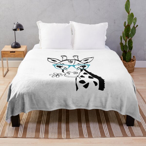 Item preview, Giraffe Spirit Animal Trendy Funny Face With Glasses In Zoo designed and sold by creativeloog.
