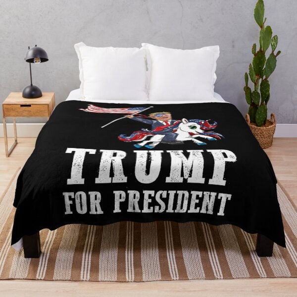 Item preview, Trump para presidente Bandana montando unicornio de bandera estadounidense designed and sold by BUBLTEES.