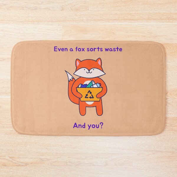 Item preview, Even a fox sorts waste. designed and sold by alexandrutarcan.