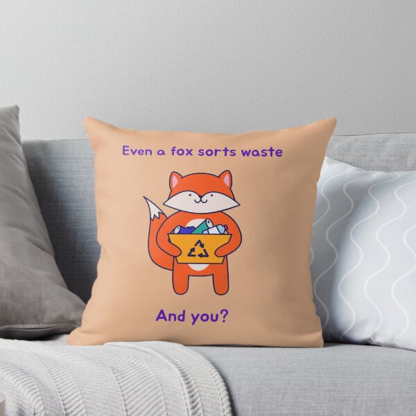 Item preview, Even a fox sorts waste. designed and sold by alexandrutarcan.
