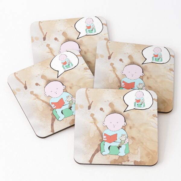 Item preview, Funny dad and baby cartoon art print designed and sold by Fuggwodge.
