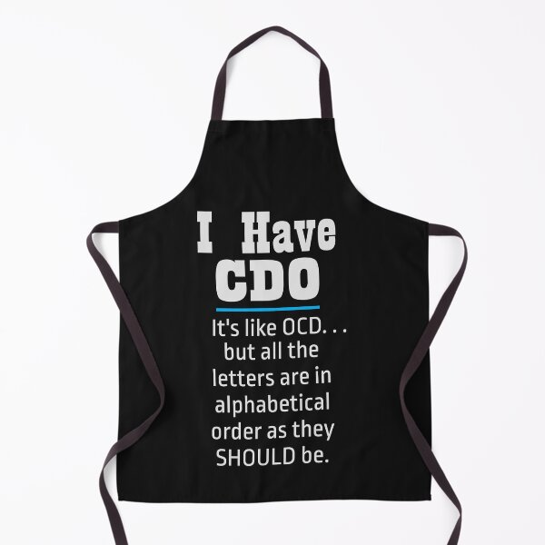 Item preview, I have CDO black Funny OCD Humor designed and sold by mwagie.