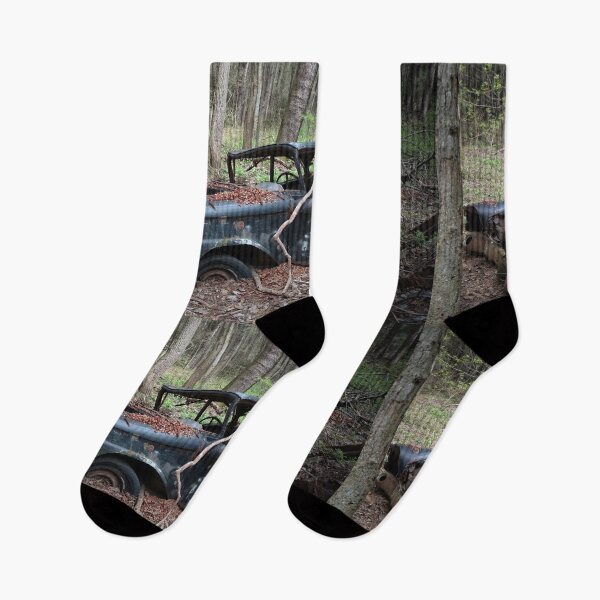 Item preview, Vintage car in the woods designed and sold by J Rier Photography.