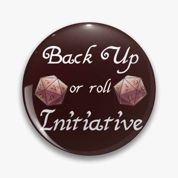 Item preview, Back up or roll Initiative (Red version) designed and sold by -Solarly-.