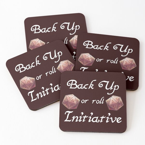 Item preview, Back up or roll Initiative (Red version) designed and sold by -Solarly-.