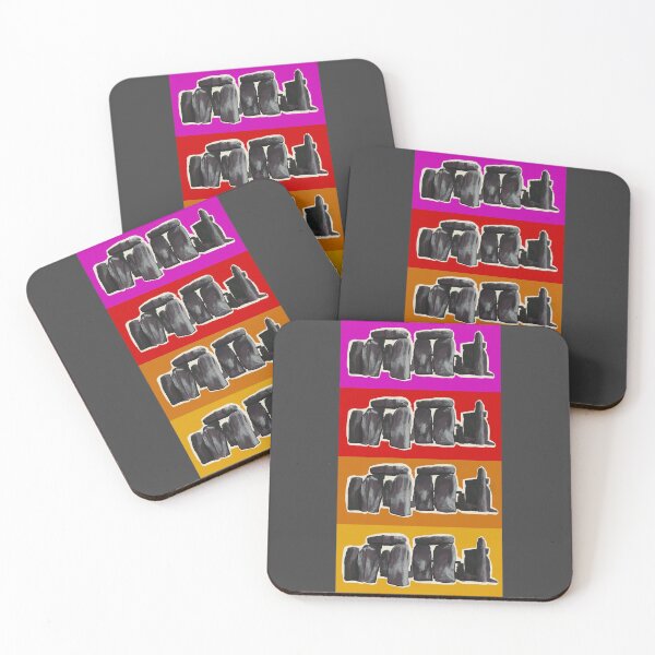 Item preview, Red Orange Pink Yellow Stonehenge designed and sold by Corshe.