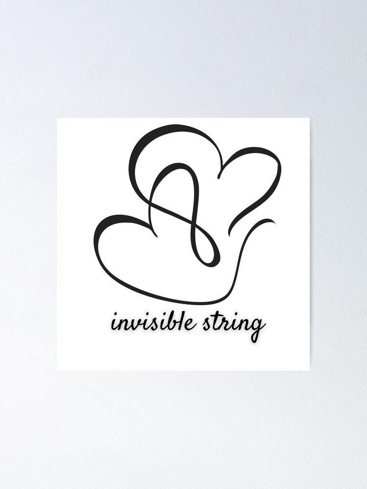 invisible string lyrics Taylor Swift | Art Board Print