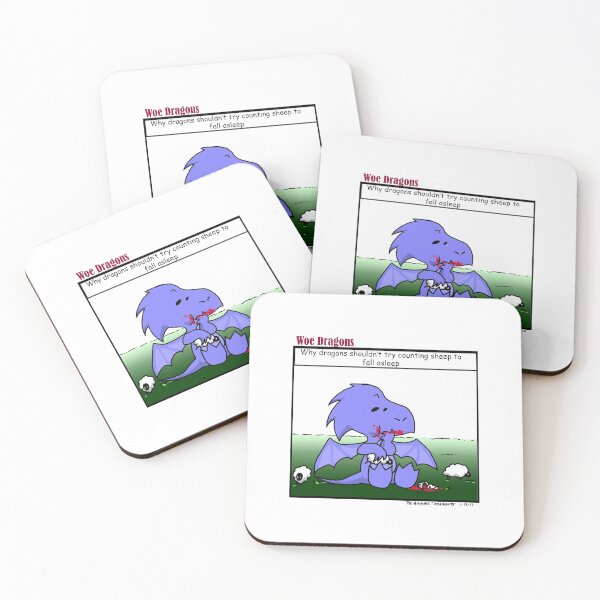 Item preview, Woe Dragons Counting Sheep designed and sold by PoseidonsEasel.