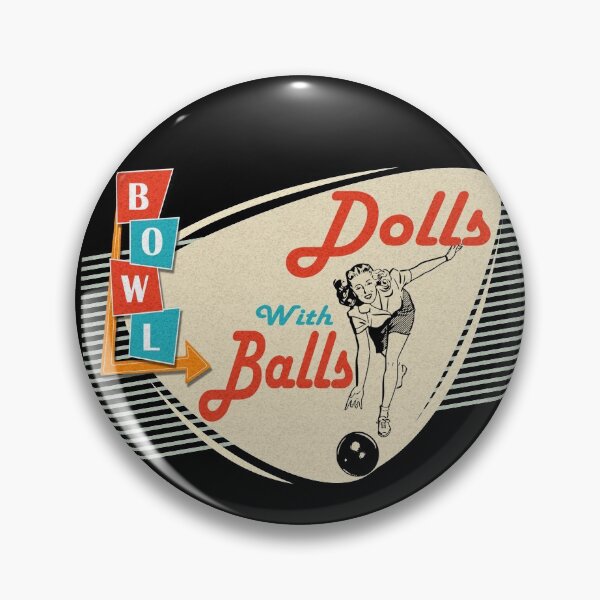 Item preview, Womens Dolls with Balls Vintage Retro Matching Bowling team designed and sold by WMGifts.