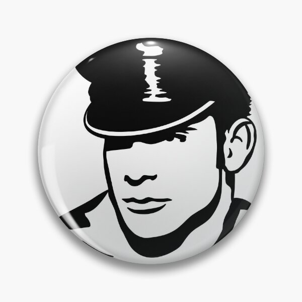 Item preview, Stud, Man with a leather hat. designed and sold by Henrylizarraga.