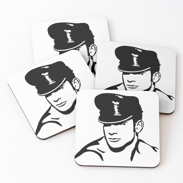 Item preview, Stud, Man with a leather hat. designed and sold by Henrylizarraga.
