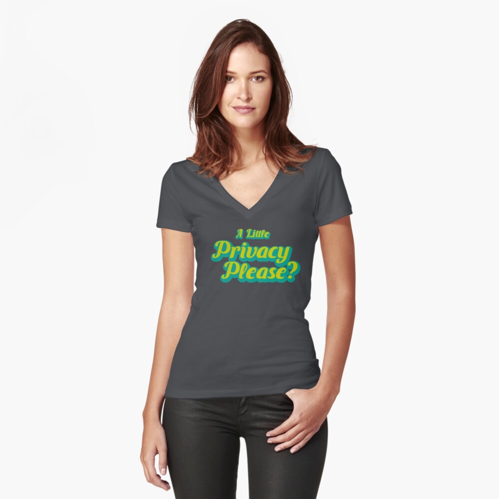 Item preview, Fitted V-Neck T-Shirt designed and sold by InfoBloom.