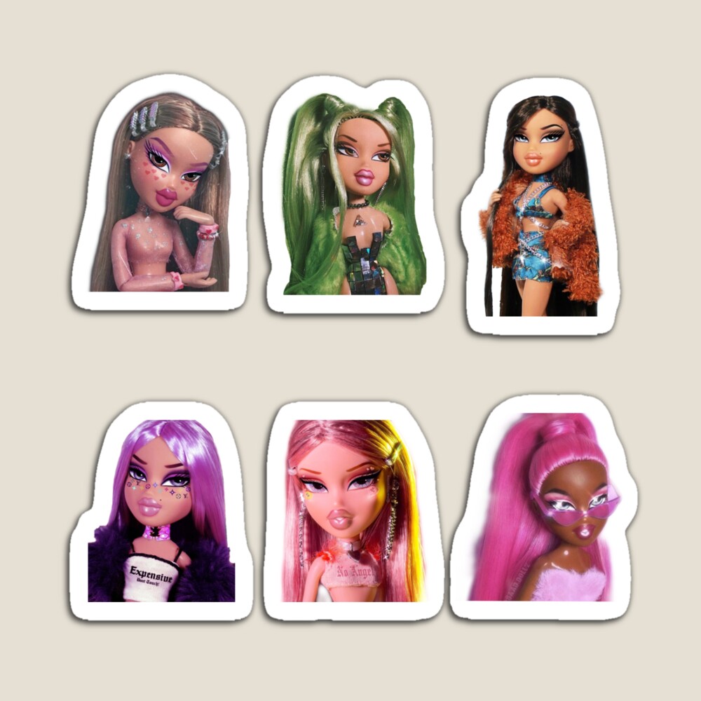 Brat doll sticker pack Sticker for Sale by glitteryhearts