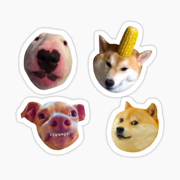 Item preview, Meme dog sticker pack  designed and sold by locodoodles.