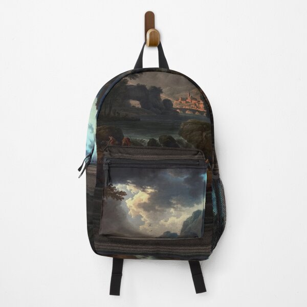 Item preview, A Mountain Landscape with an Approaching Storm by Claude Joseph Vernet Fine Art Old Masters Reproduction designed and sold by Xzendor7 Digital Art Creations.